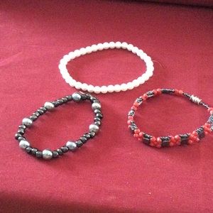 Set of 3 Beaded Bracelets